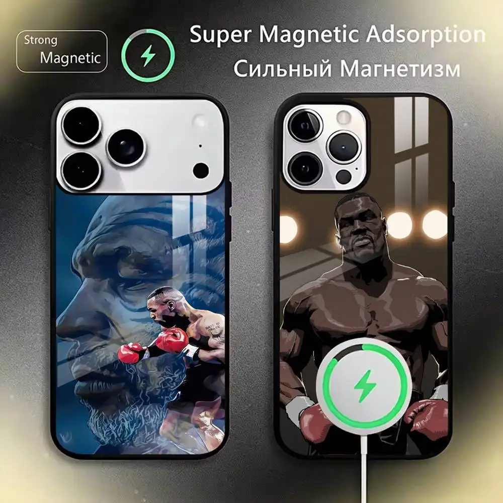 

Mike Tyson Phone Case For iPhone17,16,15,14,13,12,11 Plus,Pro Magnetic For Magsafe Wireless Charging