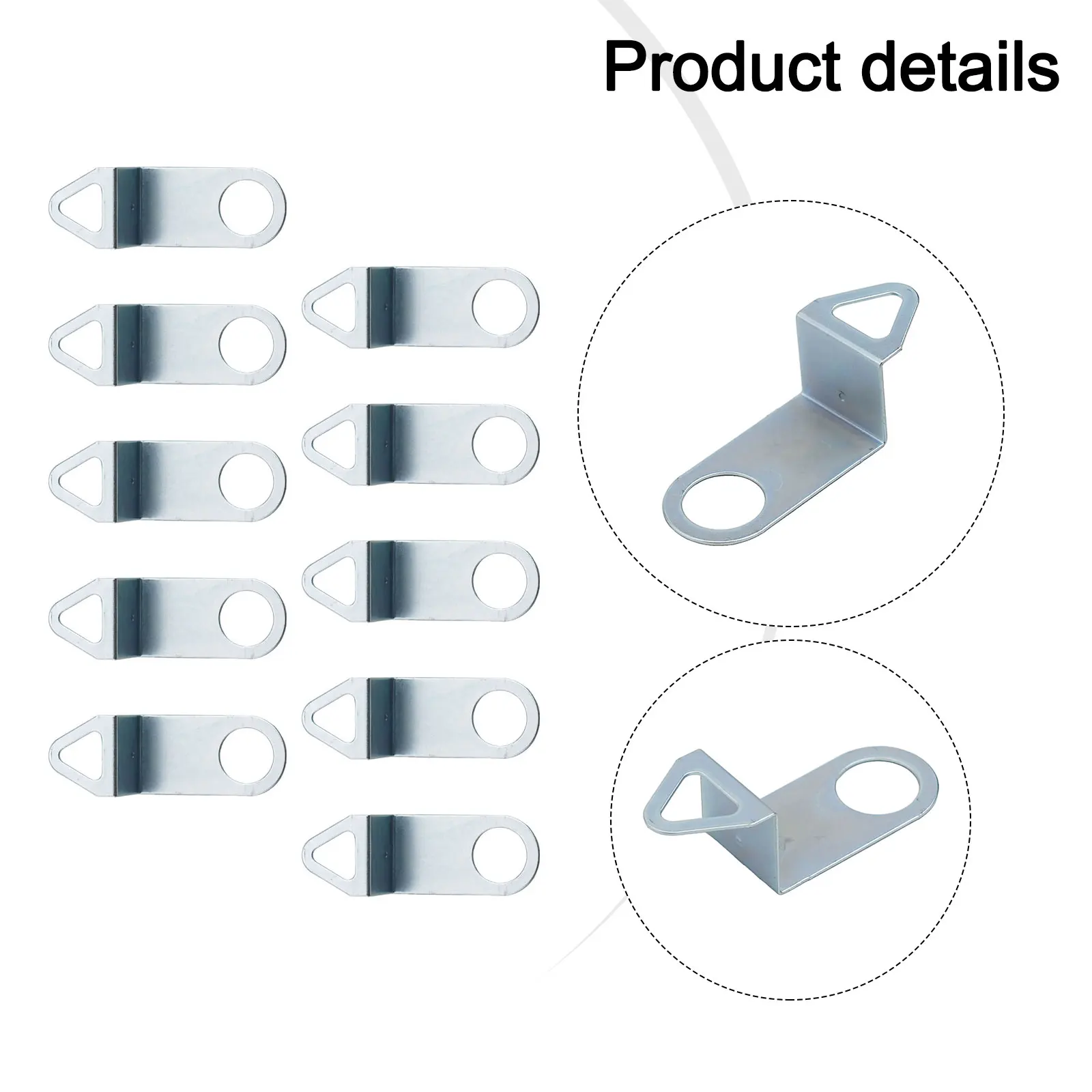 10Pcs/set Clock Hooks Quartz Movement Mechanism Holder Hanger DIY Household Wall Clock Hook Metal Hanging Accessory