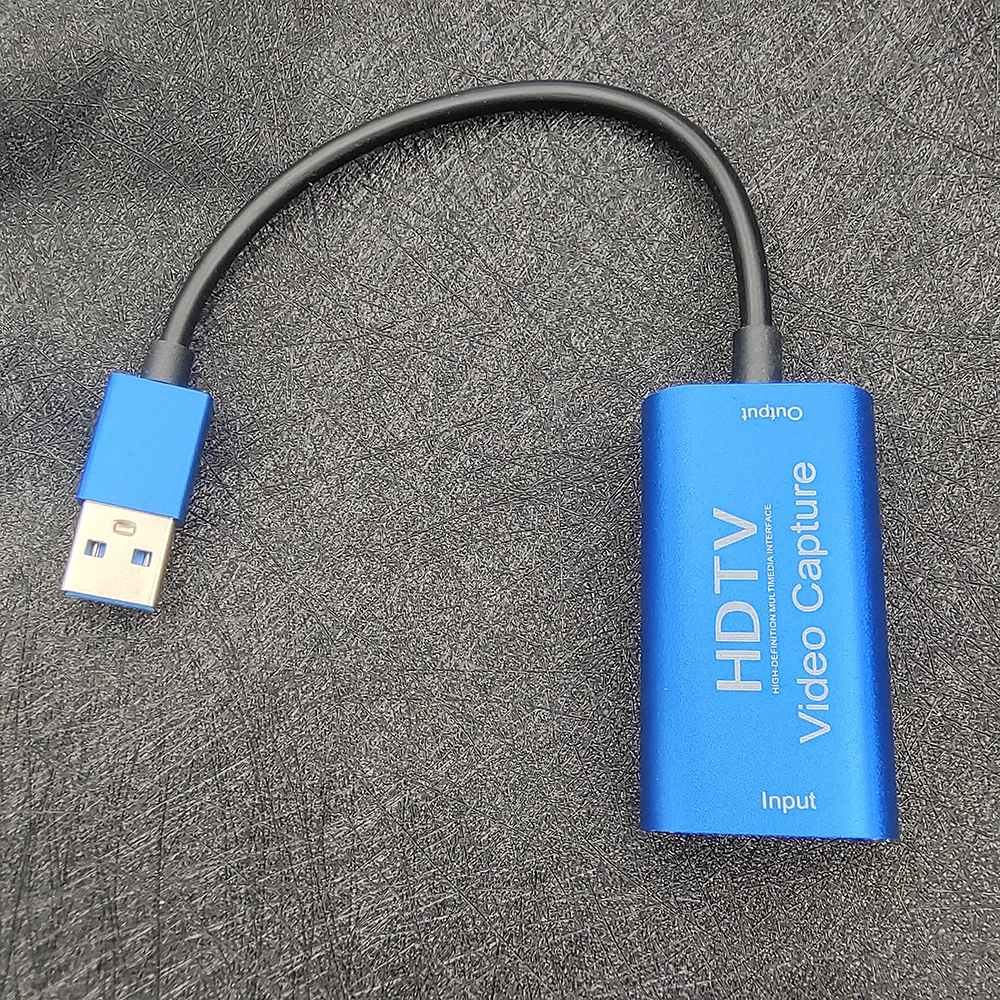 การ์ดจับภาพวิดีโอไมโคร USB ที่เข้ากันได้กับ HDMI HD 1080P USB 3.0 Grabber สำหรับกล้องเกมพีซีที่บันทึกการสตรีมสด