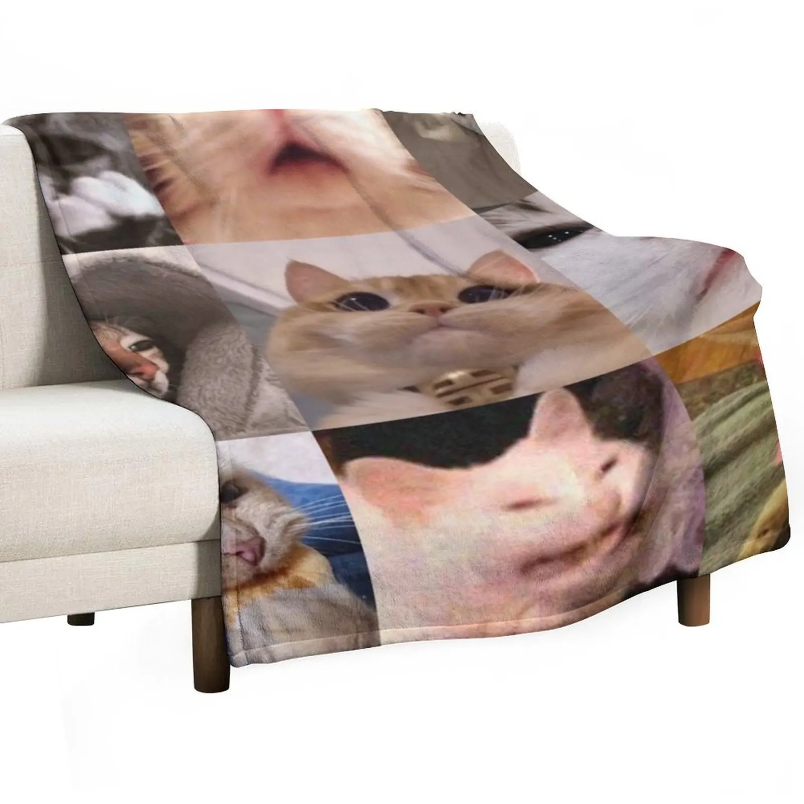 

Meme Cats 2.0 Throw Blanket Giant Sofa for babies For Sofa Thin Hairy Blankets