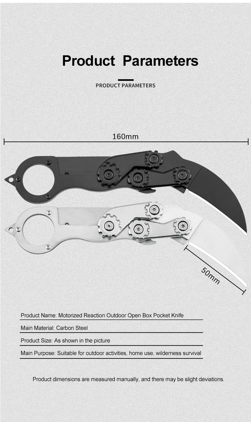 Description Picture 4 of itemHot Sale Survival Folding Blade knife Newest Karambit Sliding Knife PocketKnife Hunting Tactical knives EDC Tools