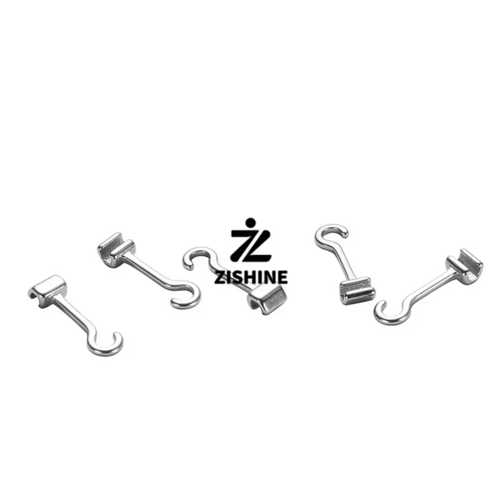 10Pcs Dental Orthodontic Crimpable Hooks Curved Single Double Triple Question Mark Hooks Mesh Base Archwire Sliding Accessories