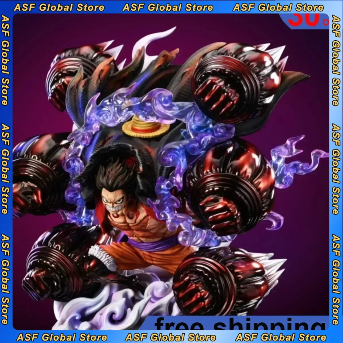 

29cm One Piece Anime Figure Gear 4 Monkey D. Luffy Action Figures Sky Painting PVC Collection Statue Model Ornamen Gifts Toys