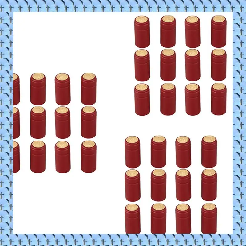 

NOCM 300 PVC Thermo-Shrinkable Cap With Tearing Line, Red Wine Cap, Plastic Cap, Self-Brewed Wine Bottle Sealing Cap
