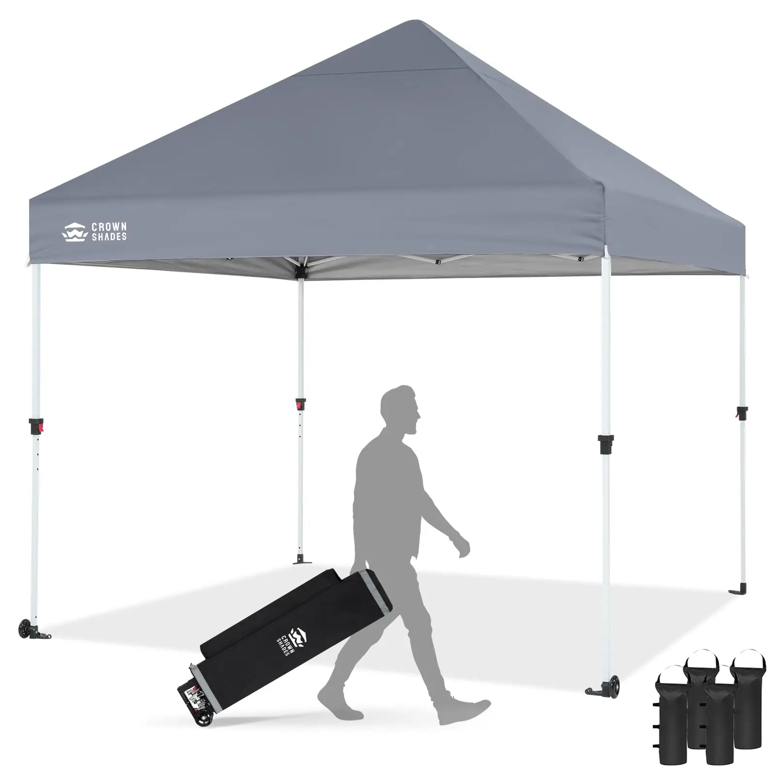 Commercial 10x10 Pop Up Canopy,Canopy Tent,Gray