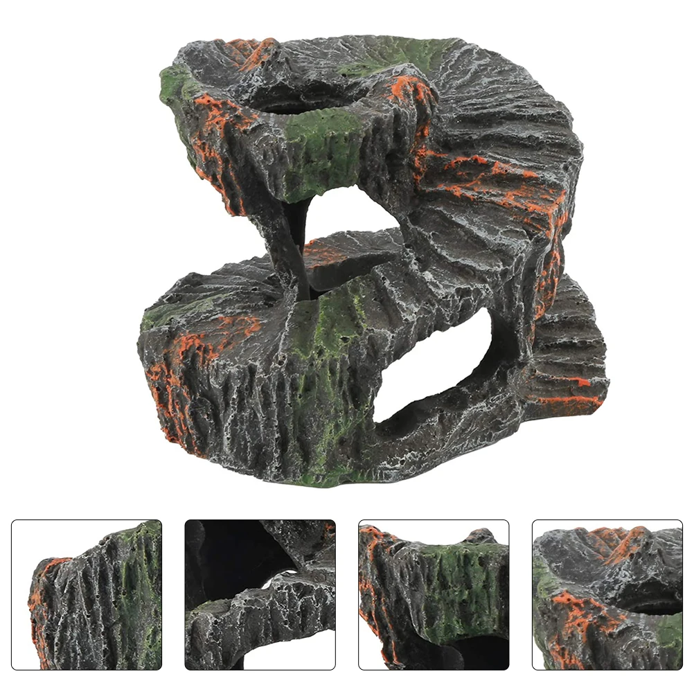 

1Pcs Resin Turtle Basking Platform for Aquarium Fresh Exquisite Shape Fine Craftsmanship Natural Atmosphere Decorative Terrace