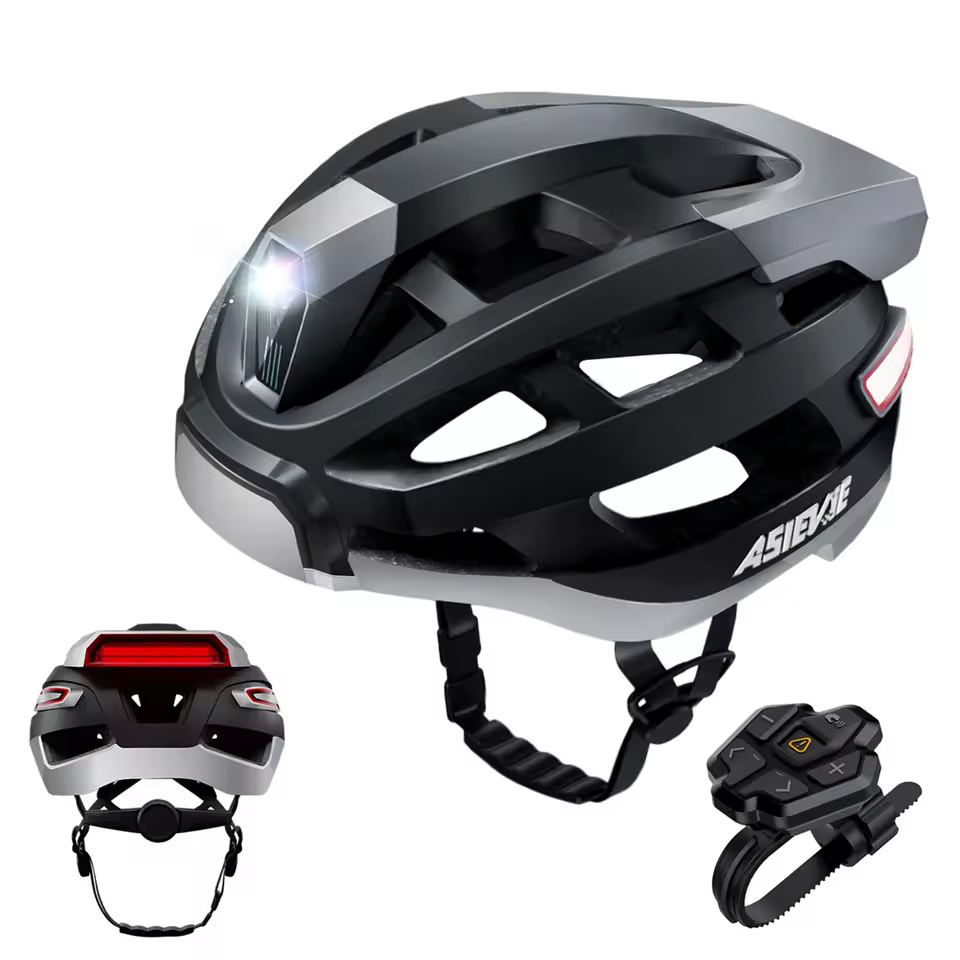 Bike Smart Cycle Helmet with Headlight Tail Light SOS Emergency Alert and Wireless Earphone Bike Helmet Bicycle Accessories