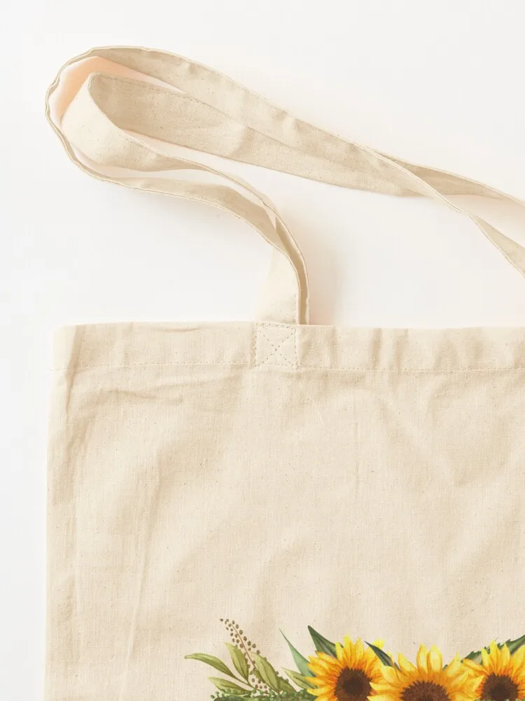 Strong Back. Soft Front. Wild Heart Brene Brown quote with sunflowers Tote Bag foldable reusable bag bags woman 2025