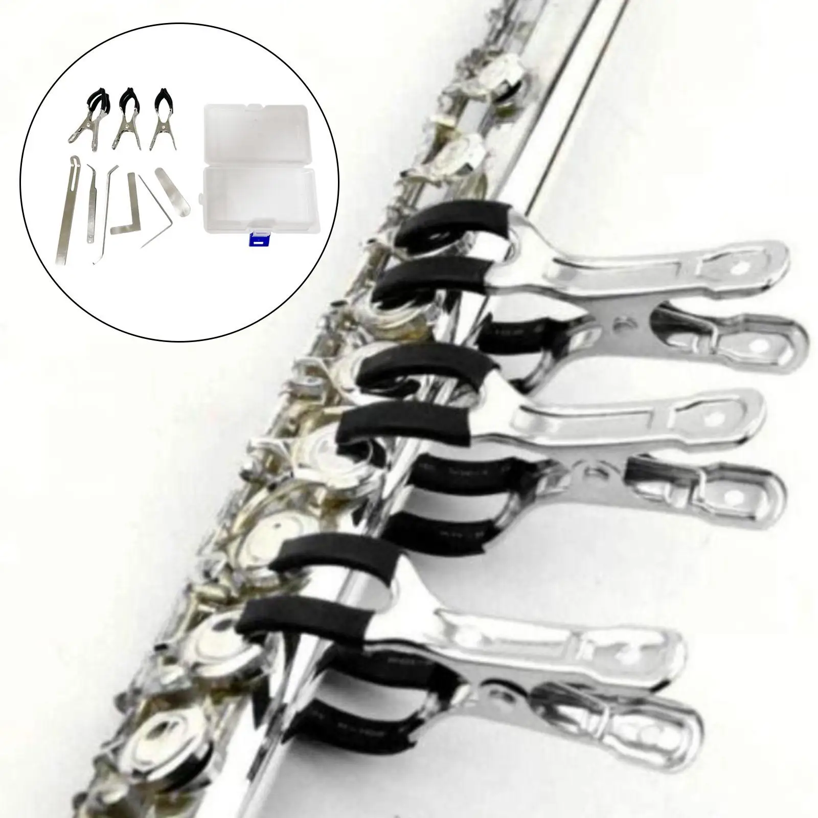 

9Pcs Stainless Steel Saxophone Repair Maintenance Tools for Piccolo Sax Oboe