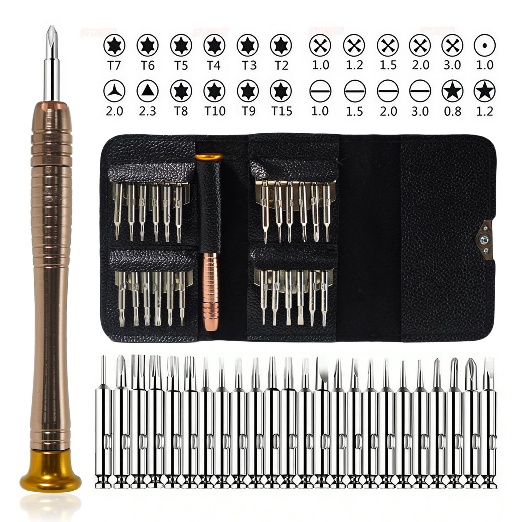 STONEGO Precision Screwdriver Set - Multifunctional Torx Tool for DIY Projects, Electronics, Phones, and Tablets Repairs