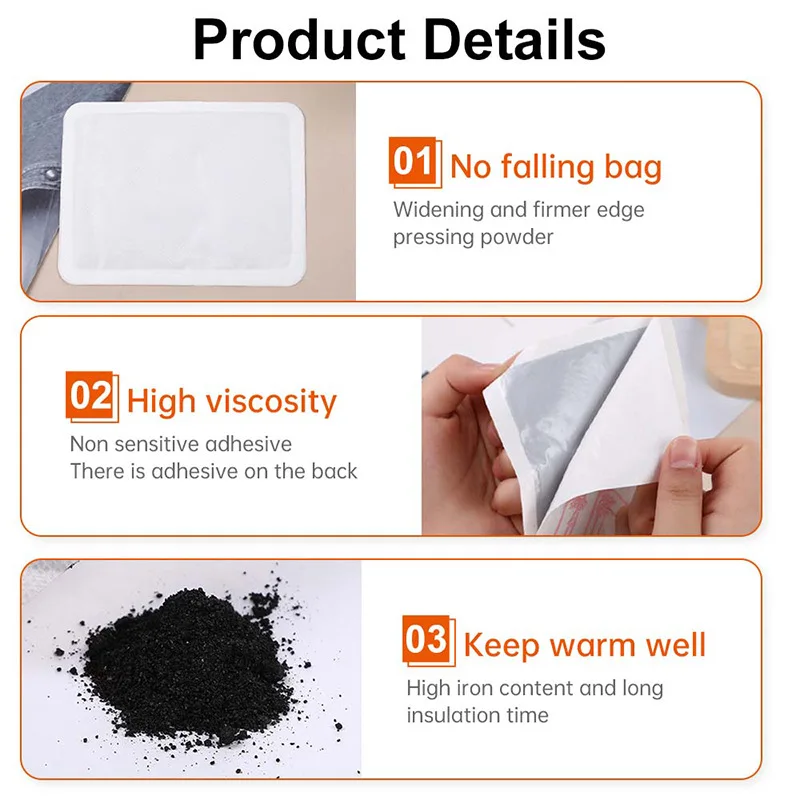 Warm Baby Stickers Disposable Air Start Instant Hot Pack Self-heating Cold Proof Warmer Patch for Outdoor Skiing Camping Hunting