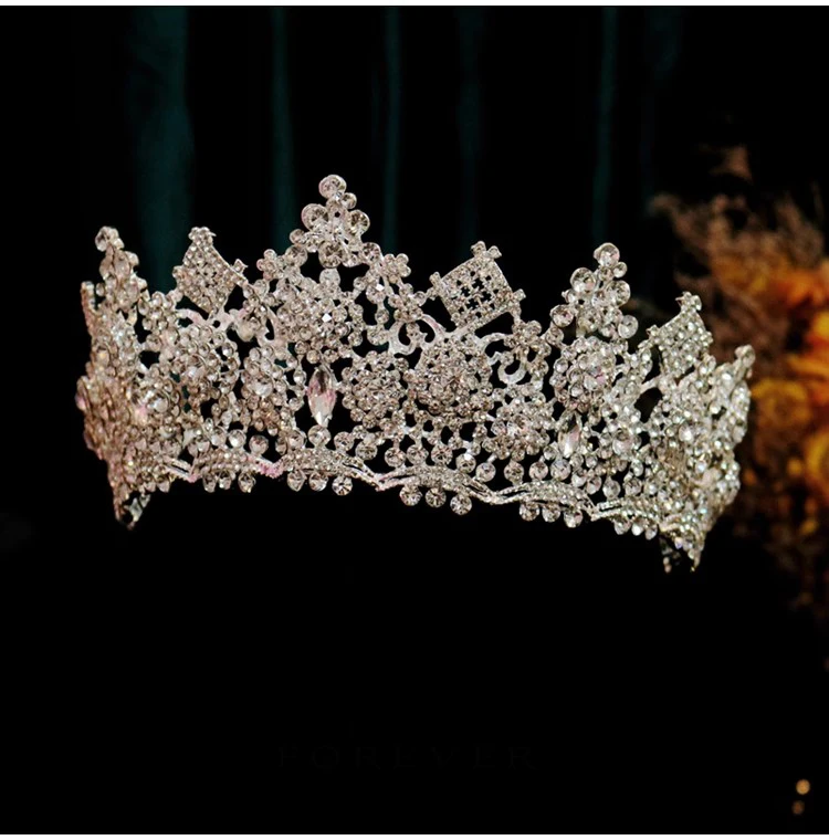 

CC Luxury Crowns Wedding Accessories Women Headbands Engagement Hair Ornaments Bridal Headpiece Shining Crystal Tiaras FO056