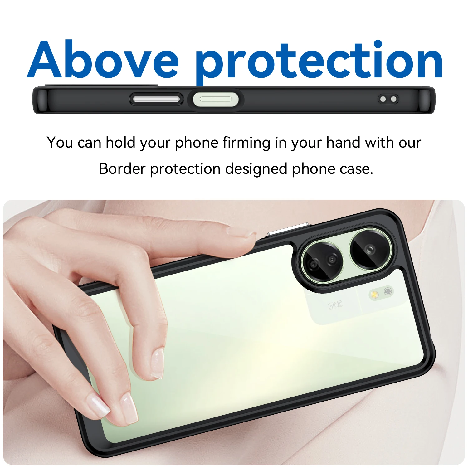 Voor Xiaomi Redmi 13C Case Cover Redmi 13C Cover Funda Coque Hard Clear Doorschijnend Achterbumper Redmi 13C