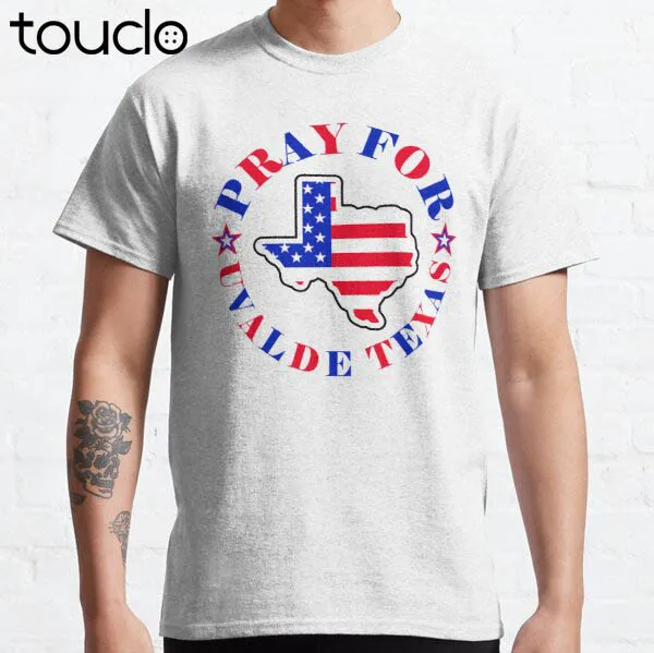 Мужская классическая Футболка с принтом «Молитва за Техас»