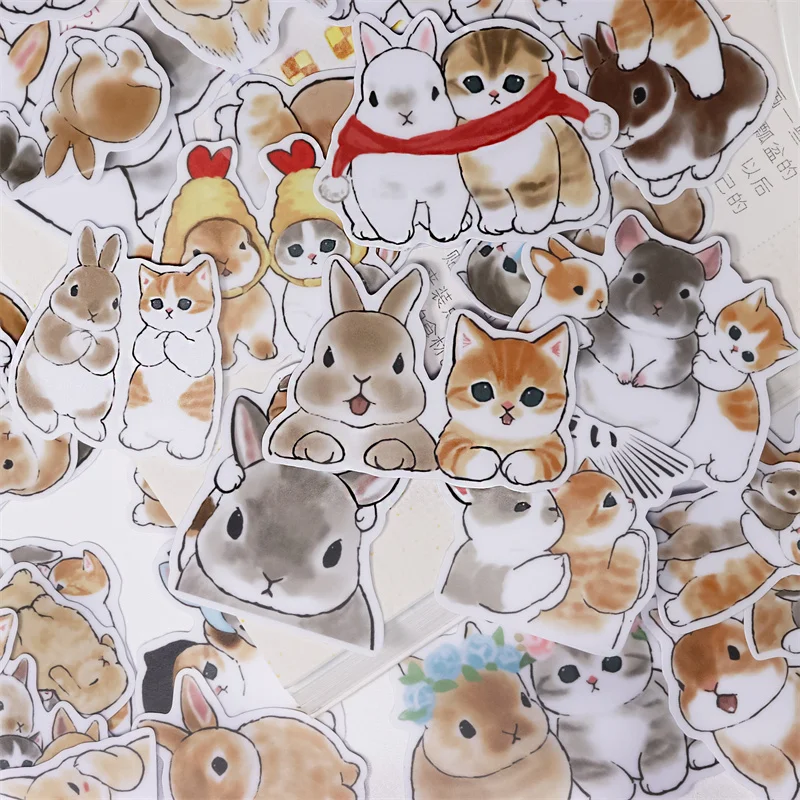 38pcs Cute Kawaii Rabbit Stickers DIY Decor Scrapbooking Book Journal Stationery Stickers Planner Album Paper Diary Sticker