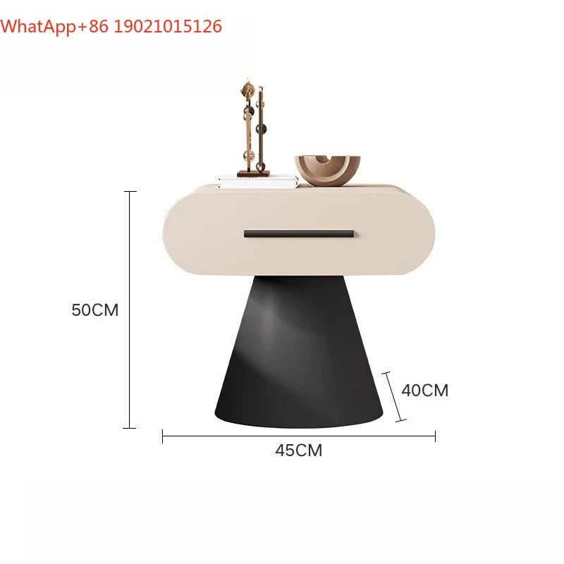 LXY wabi-sabi bedside table light luxury minimalist modern simple bedside storage cabinet