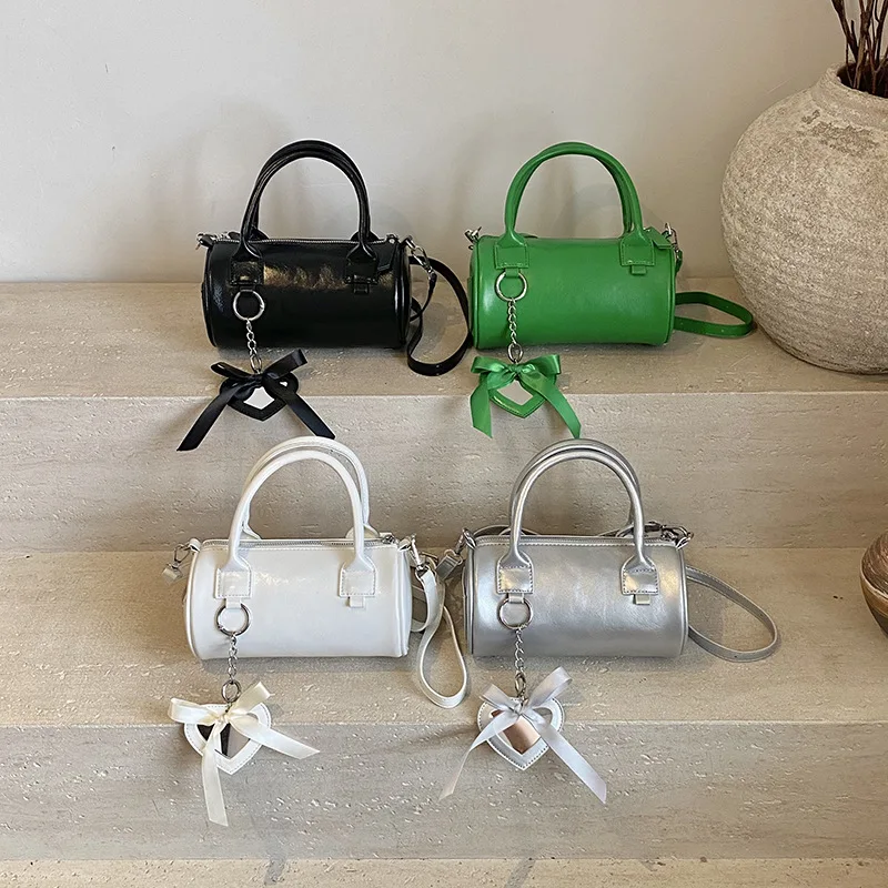 

‌2025 Summer Women Mini Boston Pillow Bag Shoulder Crossbody Top Handle Chic Daily Premium‌