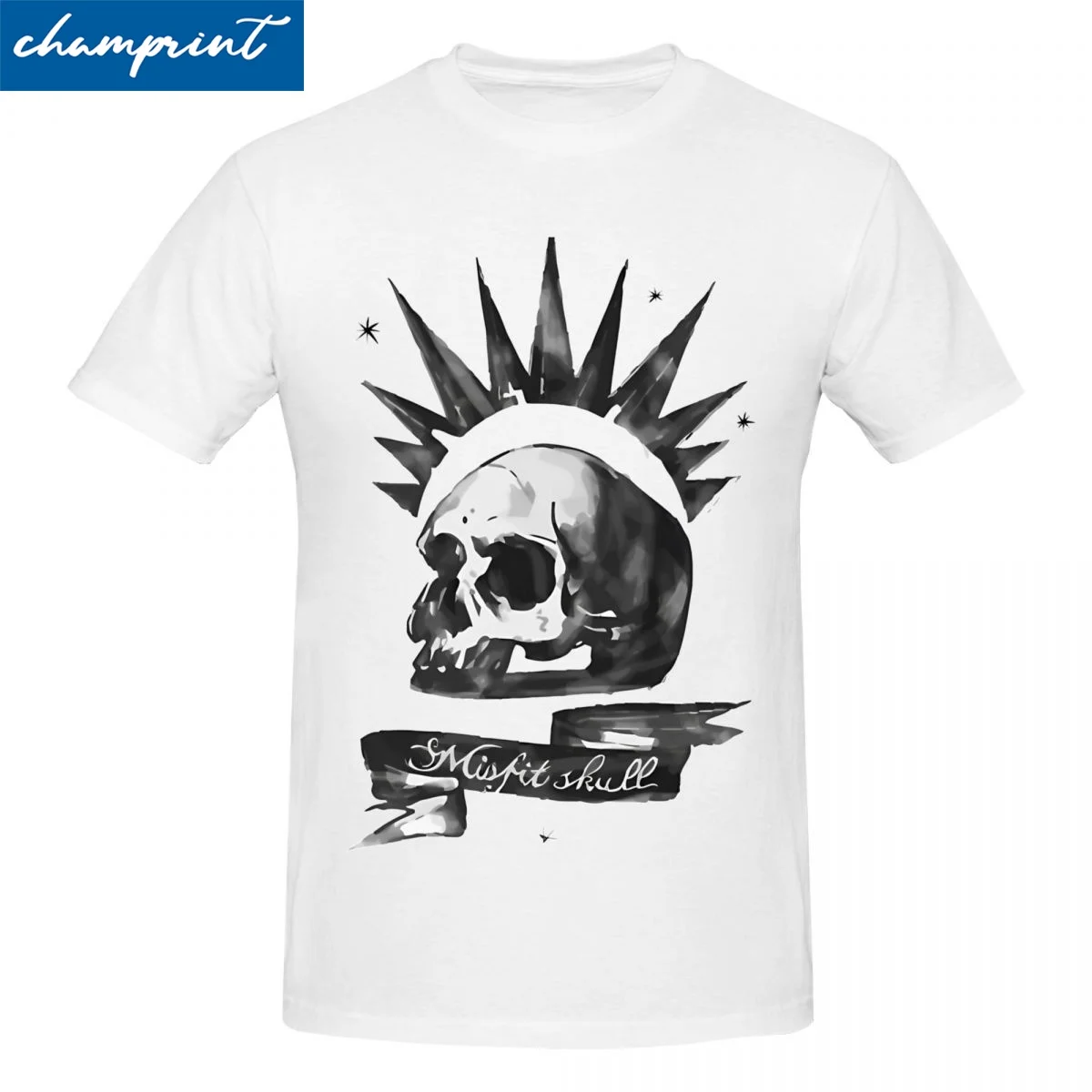 Chloe Price - Misfit Skull Life Is Strange T Shirts for Men Women Pure Cotton Novelty T-Shirt Tees Short Sleeve Clothes Unique