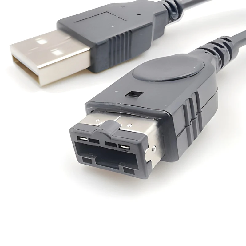1PC Black USB Charging Advance Line Cord Charger Cable For/SP/GBA/GameBoy//DS