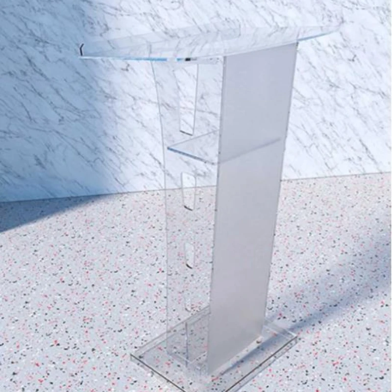 Cross-border acrylic podium, conference podium, plexiglass, award speech, emcee stand, hotel welcome desk, host