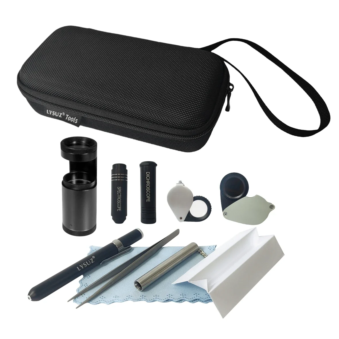 Gemstone Testing Identification Toolkit Polariscope Spectroscope Dichroscope Loupe Gemological Jewelry Diamond Watch Tools LYSUZ