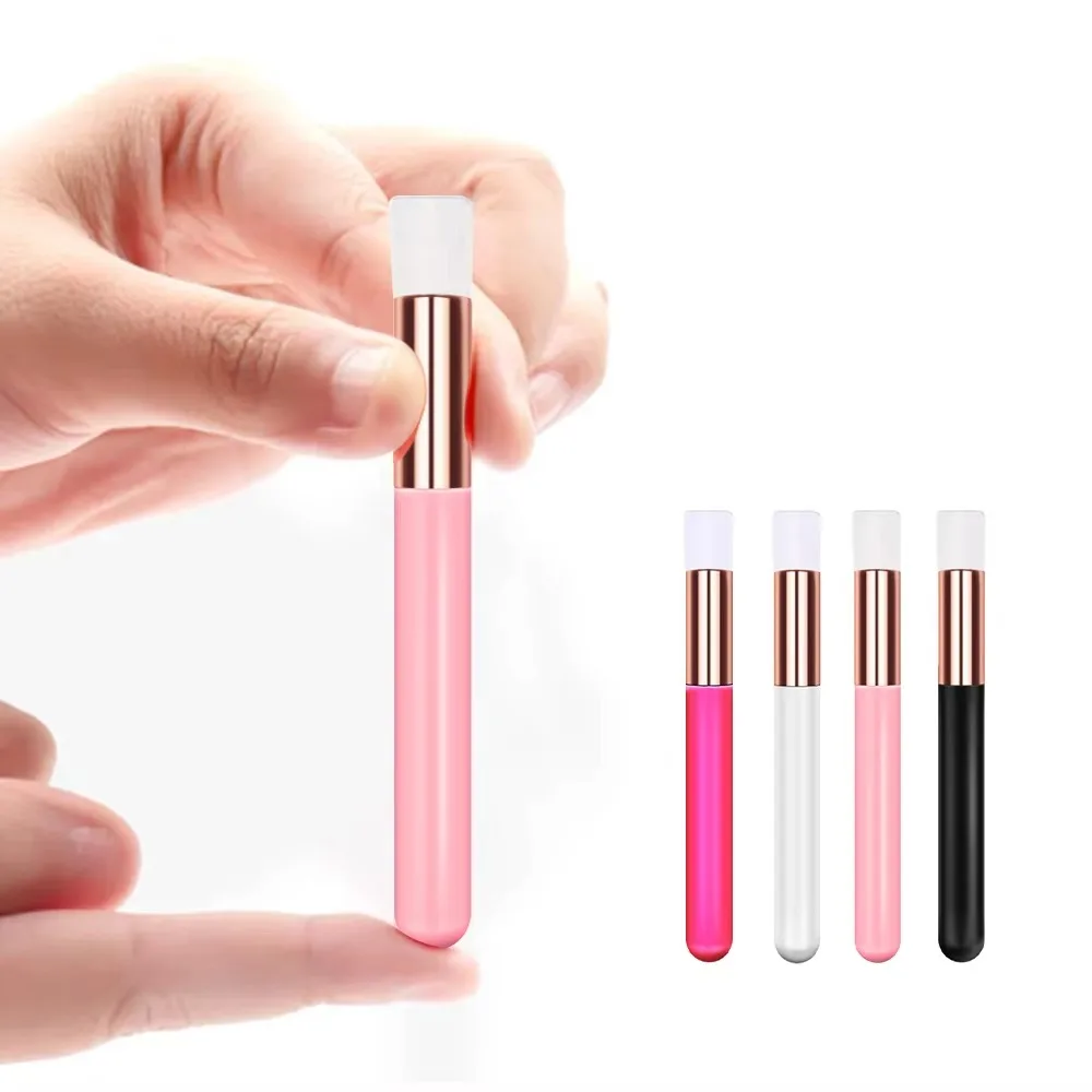 Soft Bristles Eyelash Cleaning Brush Dual-Ended Peel Off Design Lash Shampoo Brush Ergonomic Handle Compact Size Makeup Tools