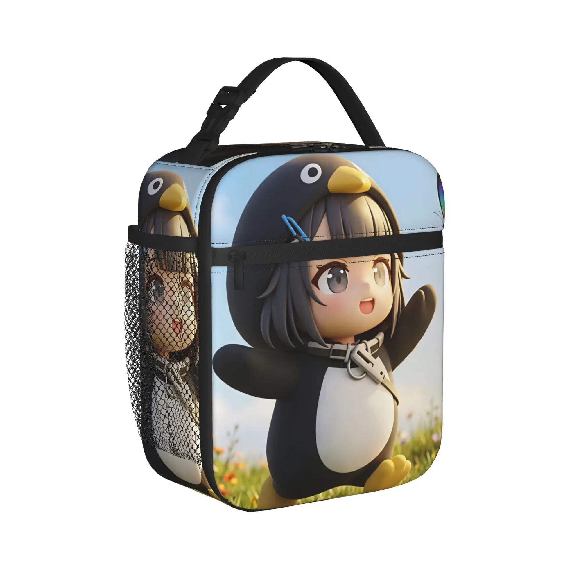 Gugu Gaga Penguin  Lunch Bag  Travel Lunch Box For Child Leisure Graphic  Thermal Lunch Bags Waterproof Convenient Cooler Bag