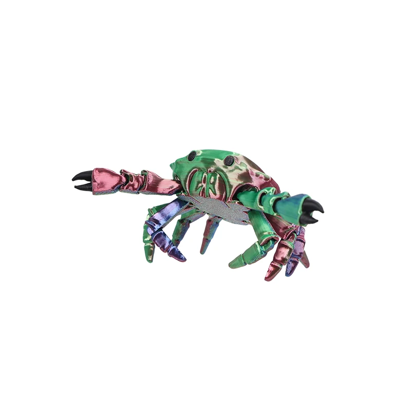 3D-gedruckte bewegliche Gelenk-Flexi-Krabbe, niedliche Meeresorganismus-Figur, Spielzeug, Heimdekoration, Geschenk – Detail 6