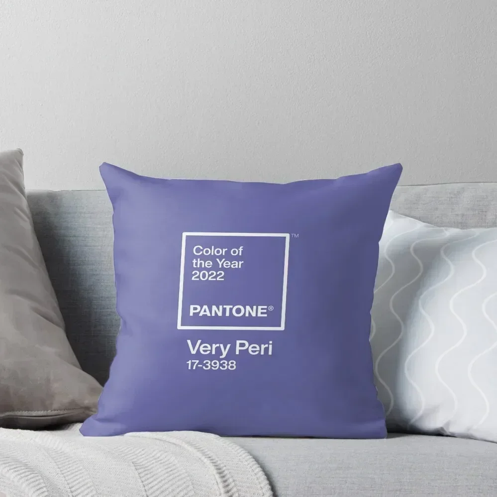 

Very Peri - Pantone 2022 Color of the Year Throw Pillow Christmas Covers For Cushions Embroidered Cushion Cover pillow