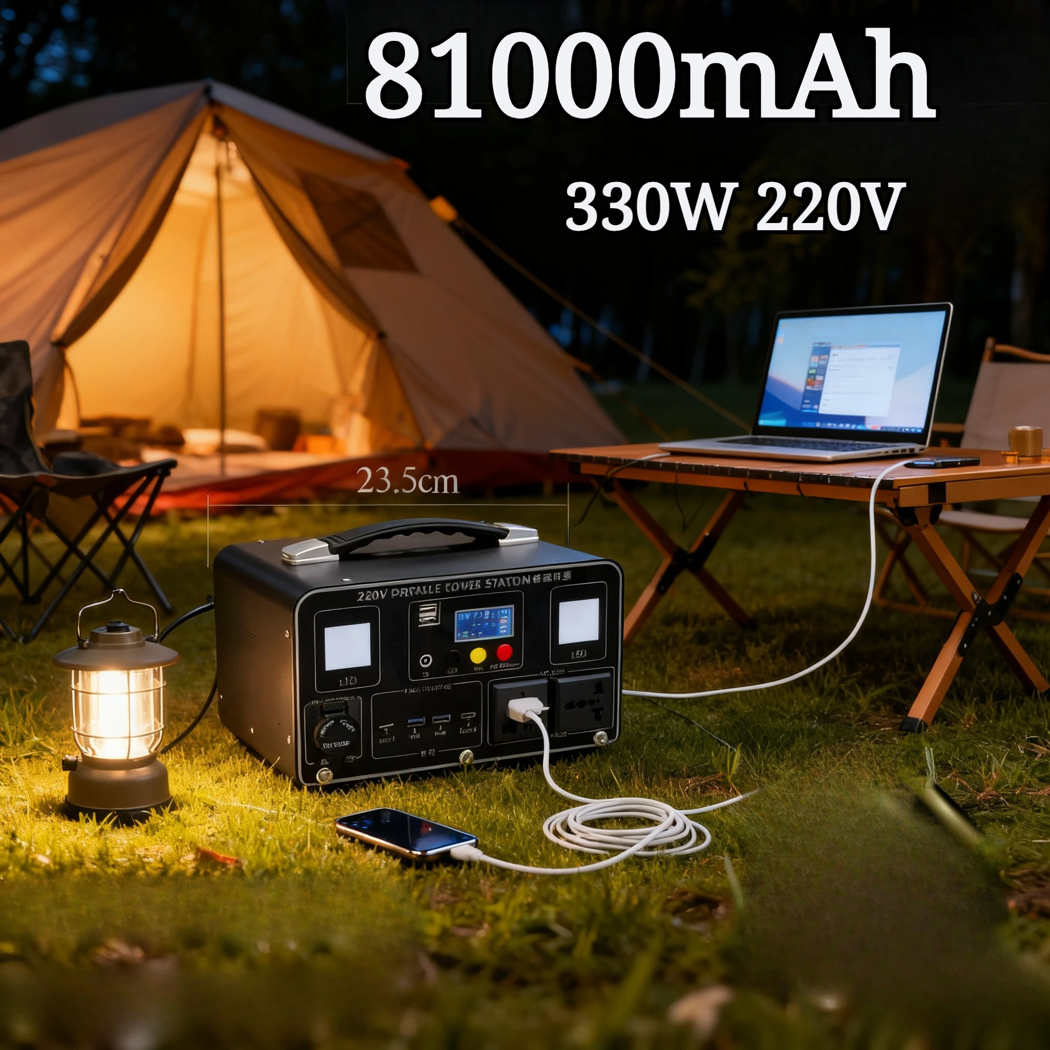 300 واط 220 فولت 81000 مللي أمبير سعة كبيرة محطة محمولة قوة البنك بطارية خارجية لأجهزة الكمبيوتر المحمول التخييم في الهواء الطلق باور بانك للطوارئ #1