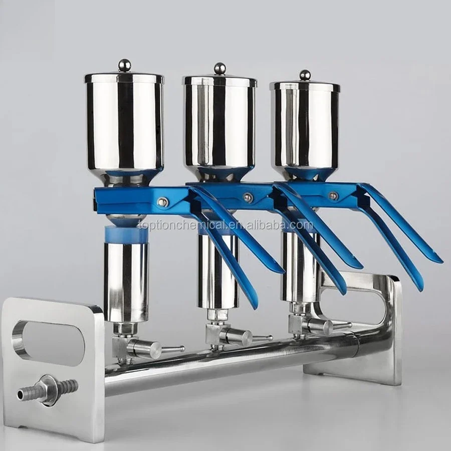 Stainless Steel Vacuum Funnel Filtration 6 Way Manifolds For Laboratory Chemical Processing