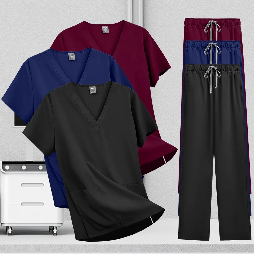 

Топ Брюки Одежда Мягкая Красота Спецодежда Женщины Мужчины Прямые Брюки Костюм Униформа Набор Скрабов