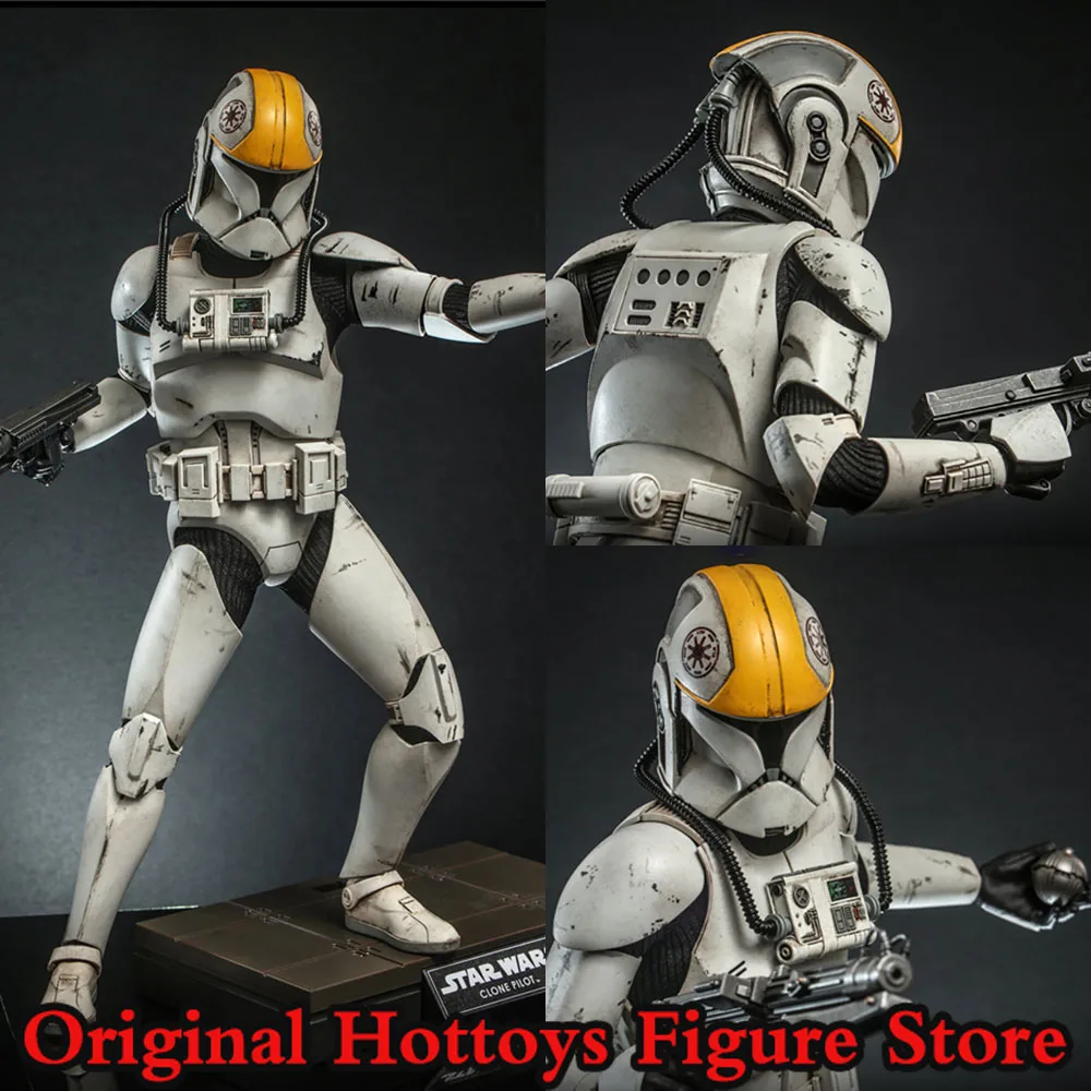 HOTTOYS HT MMS648 1/6 Scale Male Soldier Star Wars：Episode II-Attack Of The Clones Pilot Full Set 12'' Action Figure Doll