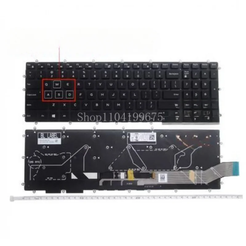 NEW FOR DELL G3 3579 P75F 3779 G5 15 5587 G7 15 7588 Keyboard RGB Backlit US