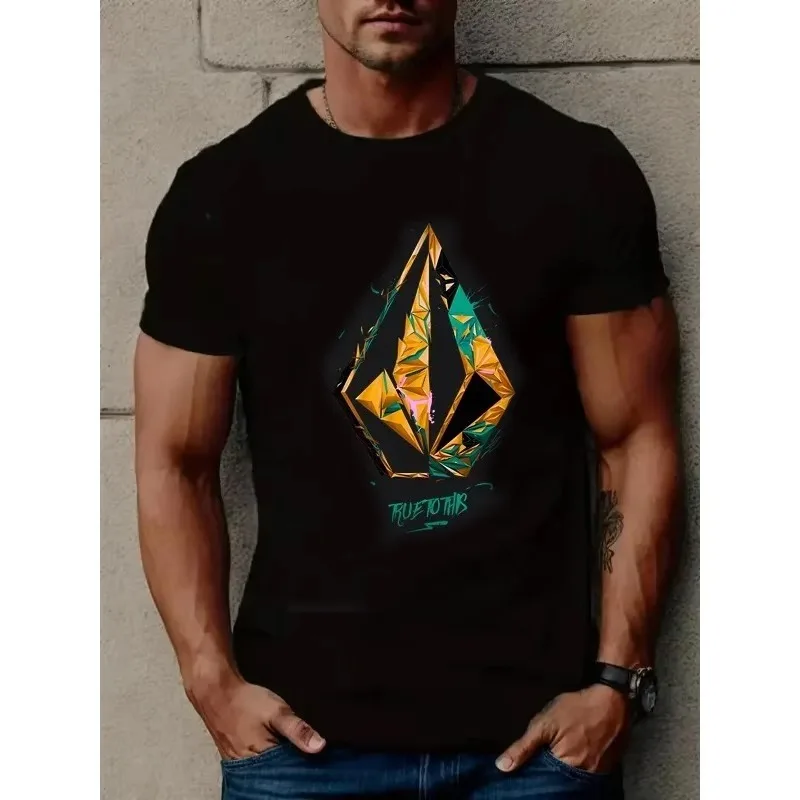 تي شيرت لأربعة مواسم للرجال ، قطن ، جودة ممتازة ، قمة مريحة ، أسود ، أفضل تصميم ، هدية العيد ، جديدة #1