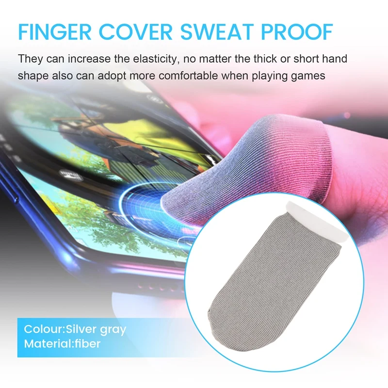 20PCS Sleep-Proof Sweat-Proof Professional Press Screen Thumbs Finger Sleeve For Pubg Mobile Phone Game Gaming Gloves