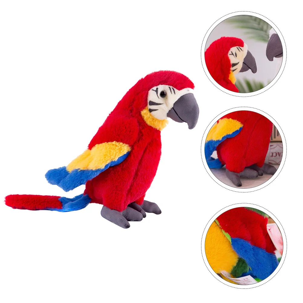 

Children’s Toys Simulation Parrot Imitation Plush Cute Decorate 26x245cm Decorative Kid Animal