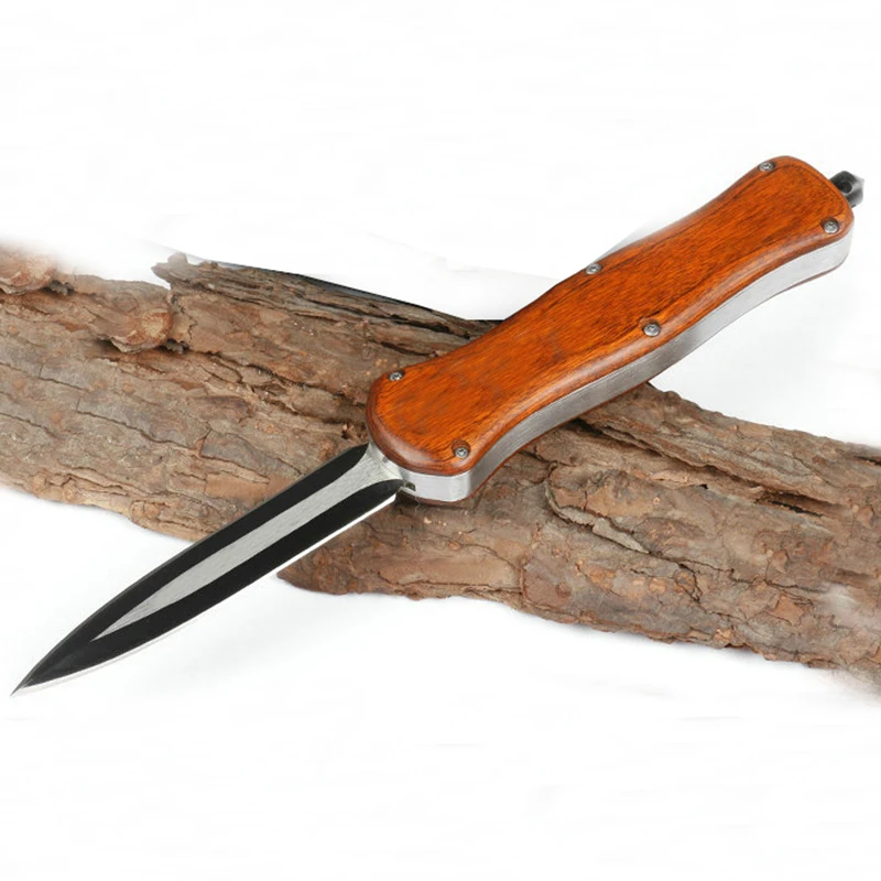 BM Knives 3300 Knife BENCH D2 MADE Blade WOOD Handle EDC  outdoor camping survival Pocket knives