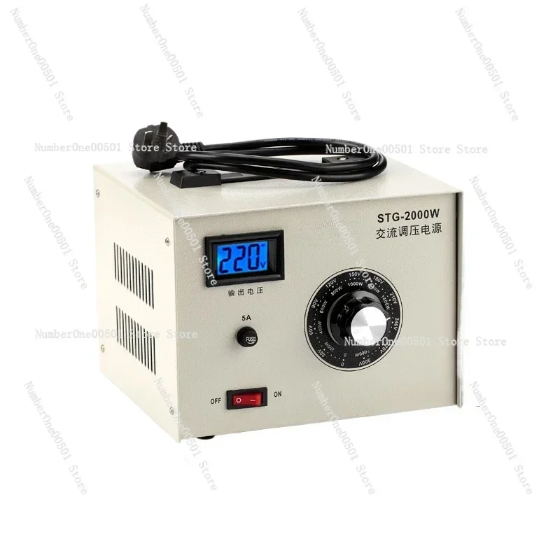 STG-500W Voltage regulator 220v AC regulation Contact type 0-300v adjustable power supply Voltage regulator transformer 500W