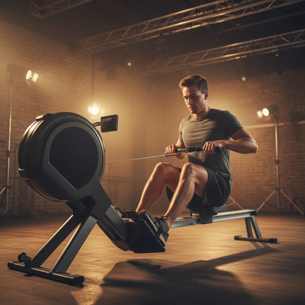 Magnetic Rowing Machine, Foldable Indoor Rower with Magnetoresistance 150kg Capacity for Home Gym, Commercial Use