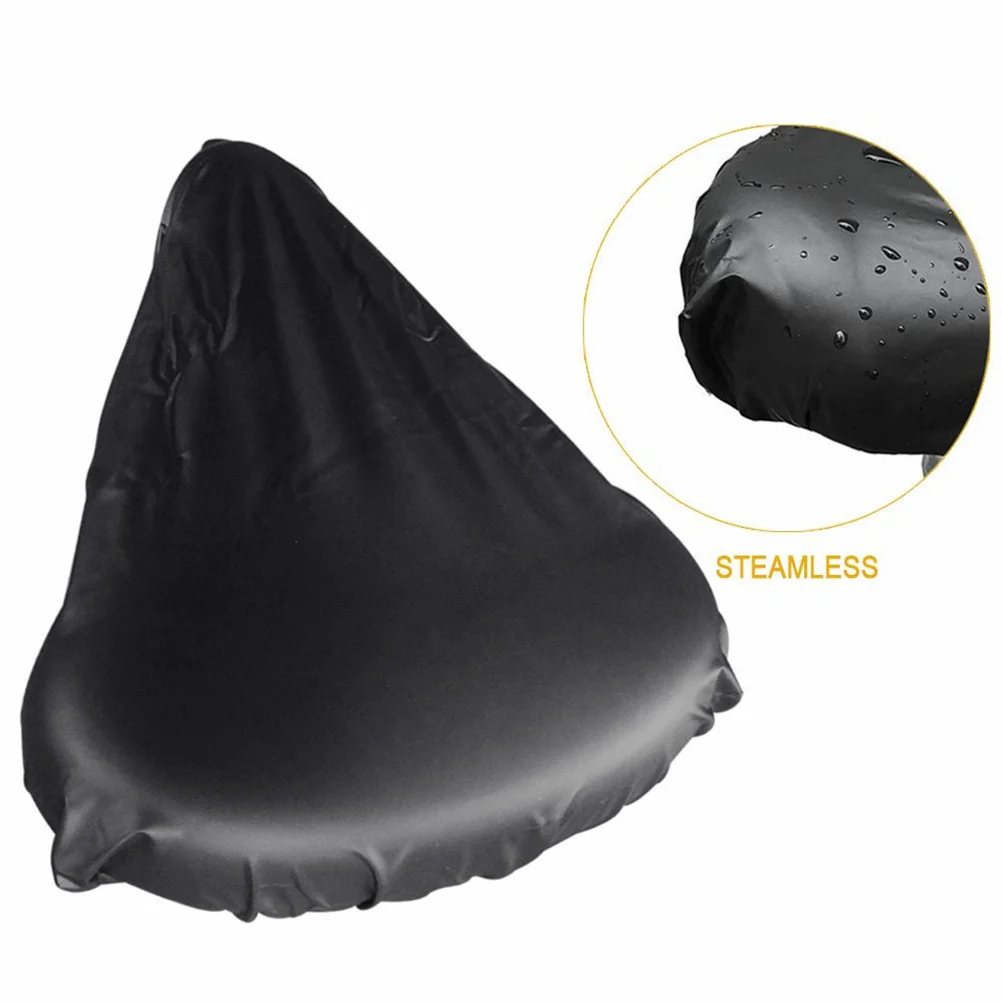 

4 pcs Waterproof Bike Saddle Cover Durable Rain Resistant Seat Protector Elastic Fit For Mountain Bicycle Rainy Day Size L