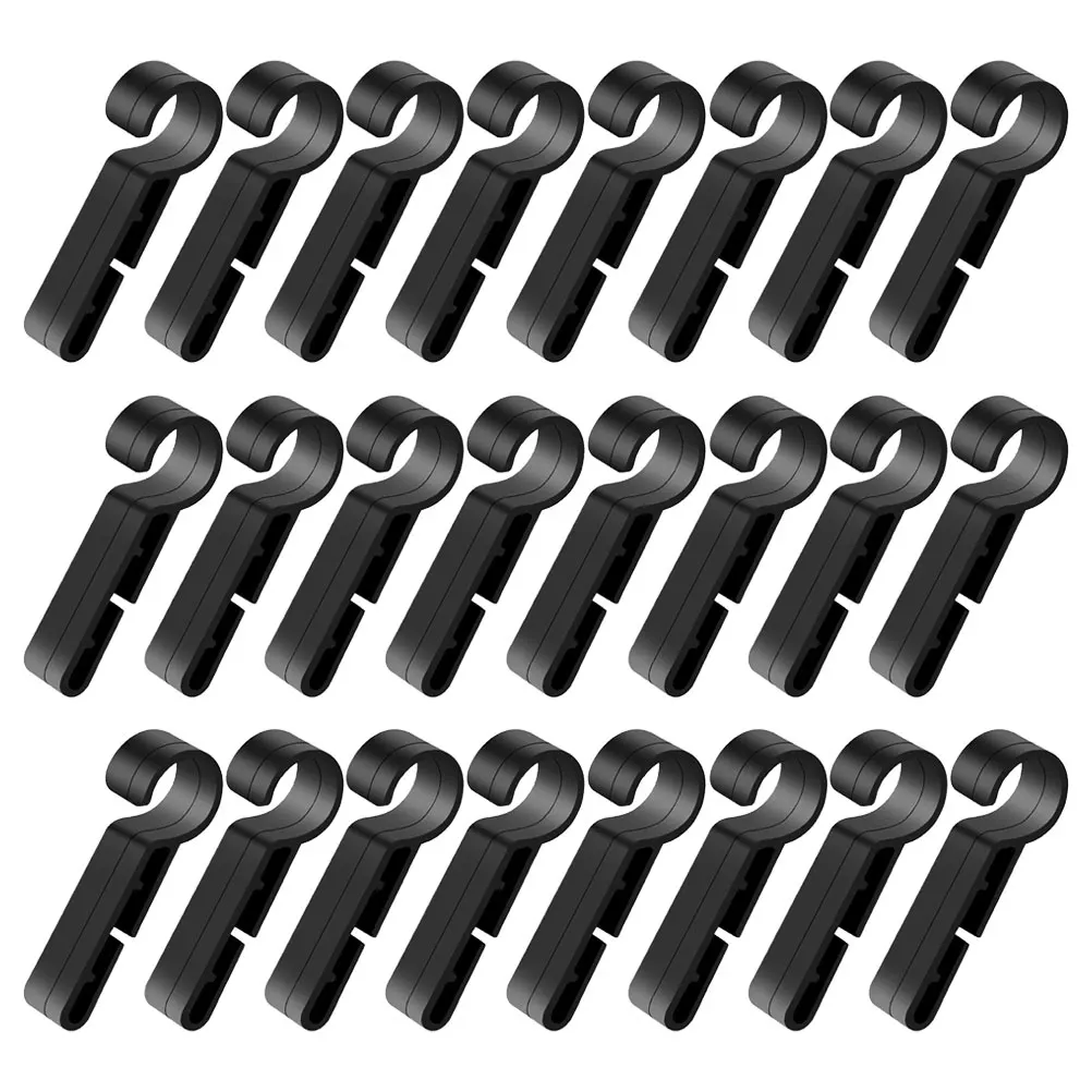 

60pcs Headlamp Clips Safety Durable Plastic Hook Hard Hat Accessories Antislip Design Stable Mount Camping Fishing