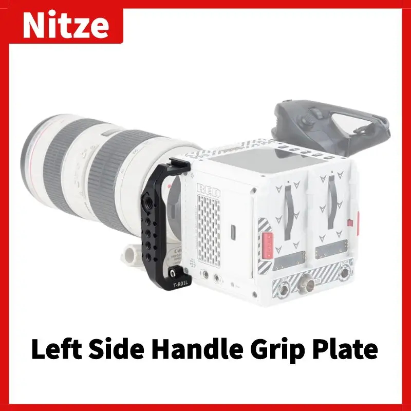 Nitze Left Side Handle Grip Plate for Red Komodo 6K Digital Cinema Camera Body