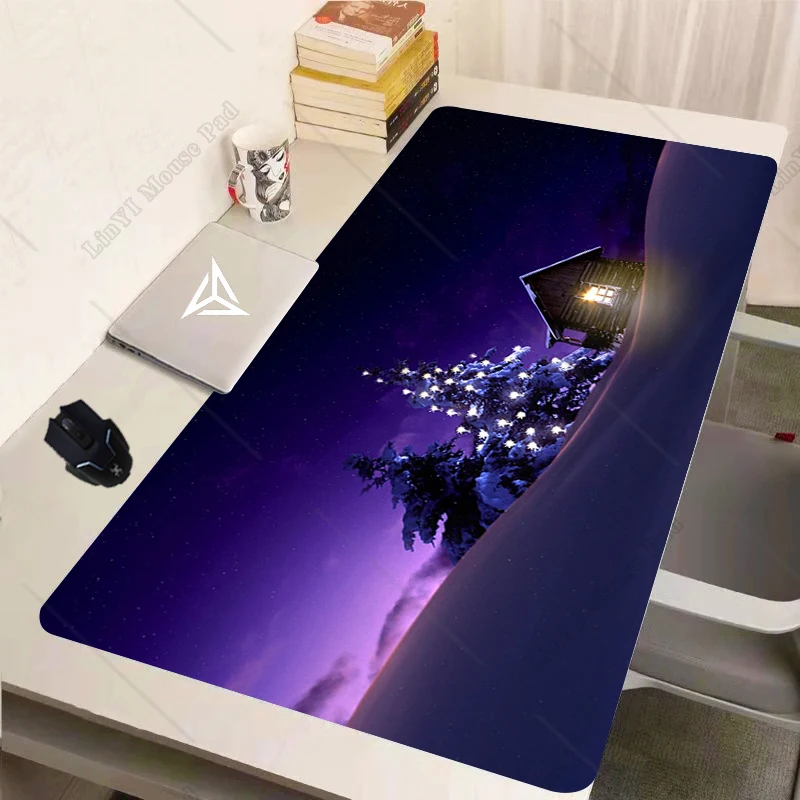 Santa Claus Christmas Mouse Pad Game Desk Washable Creative Large Mouse Pad Outdoor Carpet Home Decorative Pad Customizable