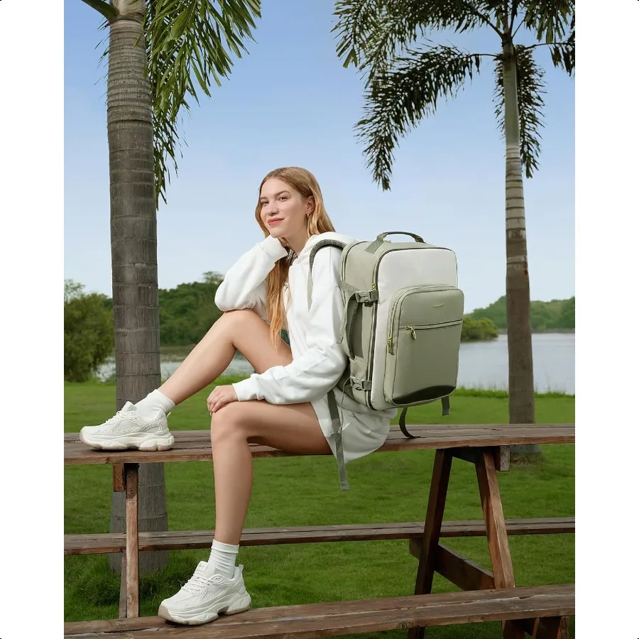 40L حقيبة السفر للنساء الرجال شركة الطيران Appd تحمل على Lage مع 3 مكعبات التعبئة TSA بين عشية وضحاها أكياس مقاوم للماء العنصر الشخصي B #2