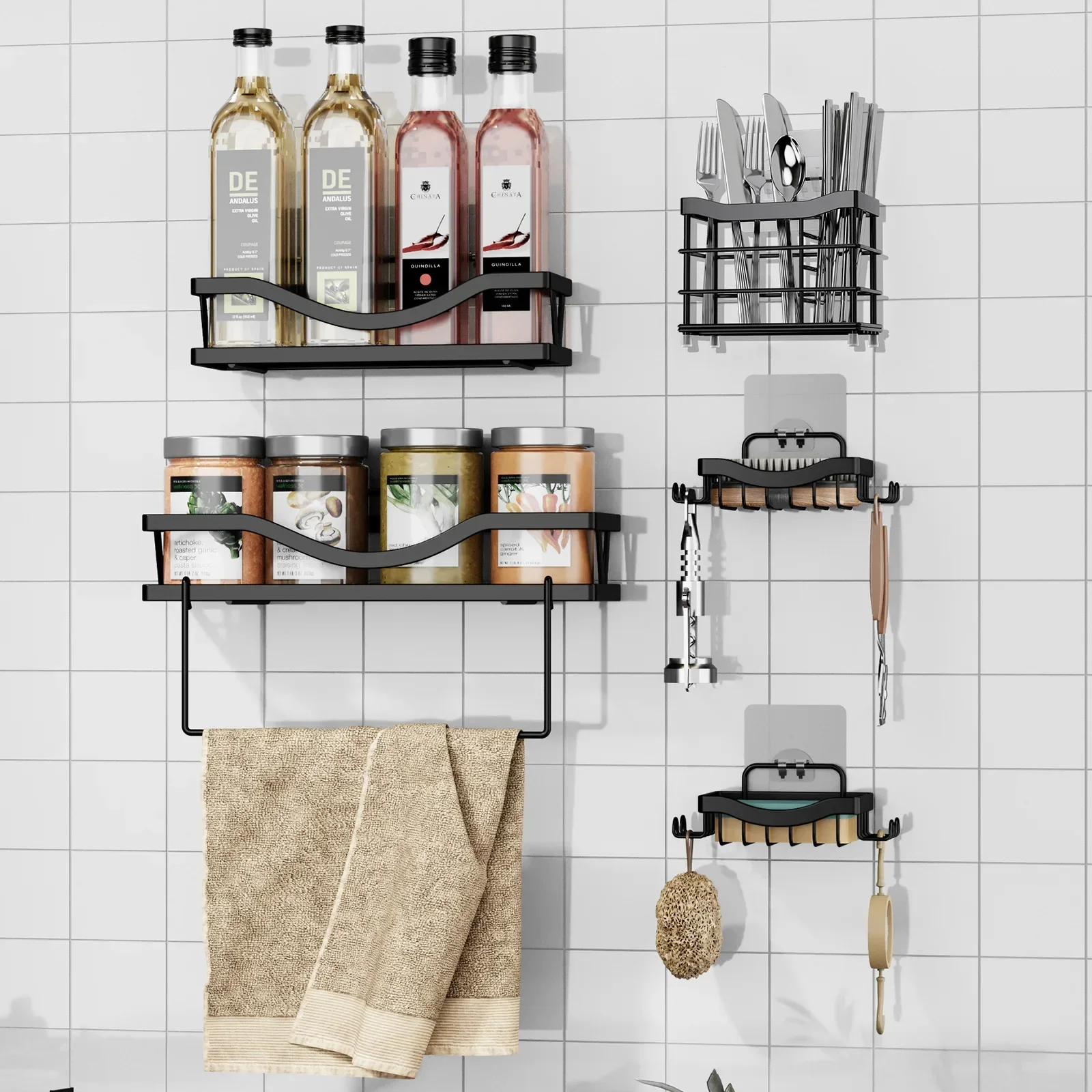 Bathroom Toilet Shelf No Punching Toilet Wall Storage Rack Shower Room Wall Shelf