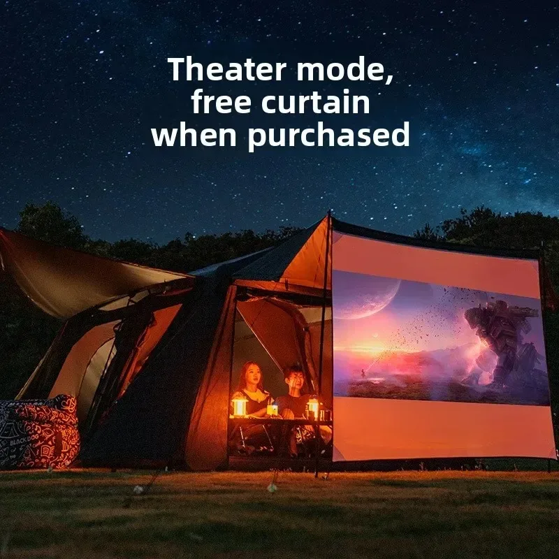 خيمة بلاك دوج أوتوماتيكية سريعة الفتح من الفينيل للتخييم في الهواء الطلق راي ستار بذور غرفتين وحماية أربعة أربعة حماية من الشمس