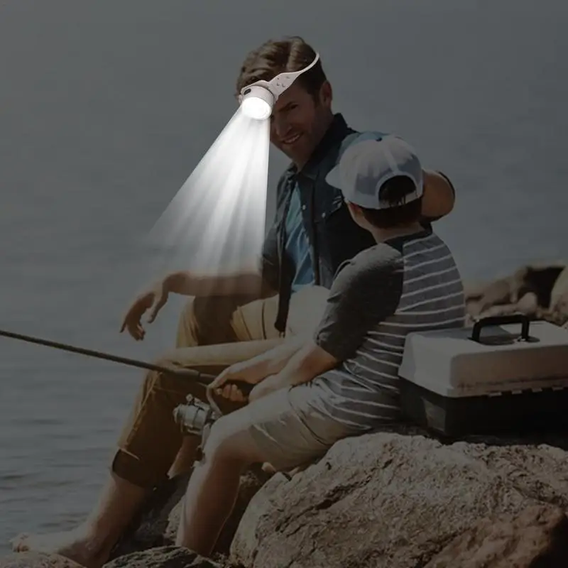 LED Headlamp Bright Headlight For Fishing 5 Modes Waterproof LED Flashlight Lightweight Angle Adjustable Running Headlamp For