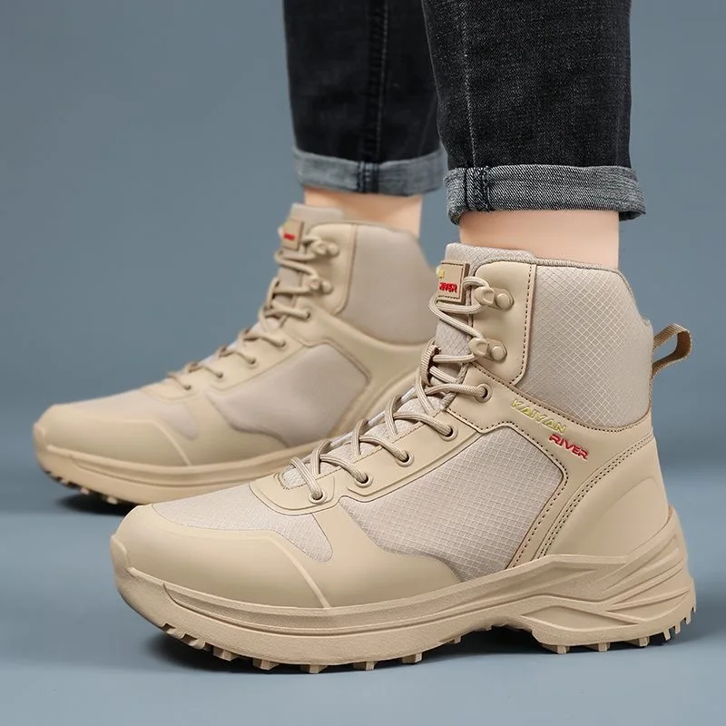 Мужские походные ботинки, непромокаемая зимняя уличная удобная универсальная походная обувь унисекс, прогулочная повседневная обувь