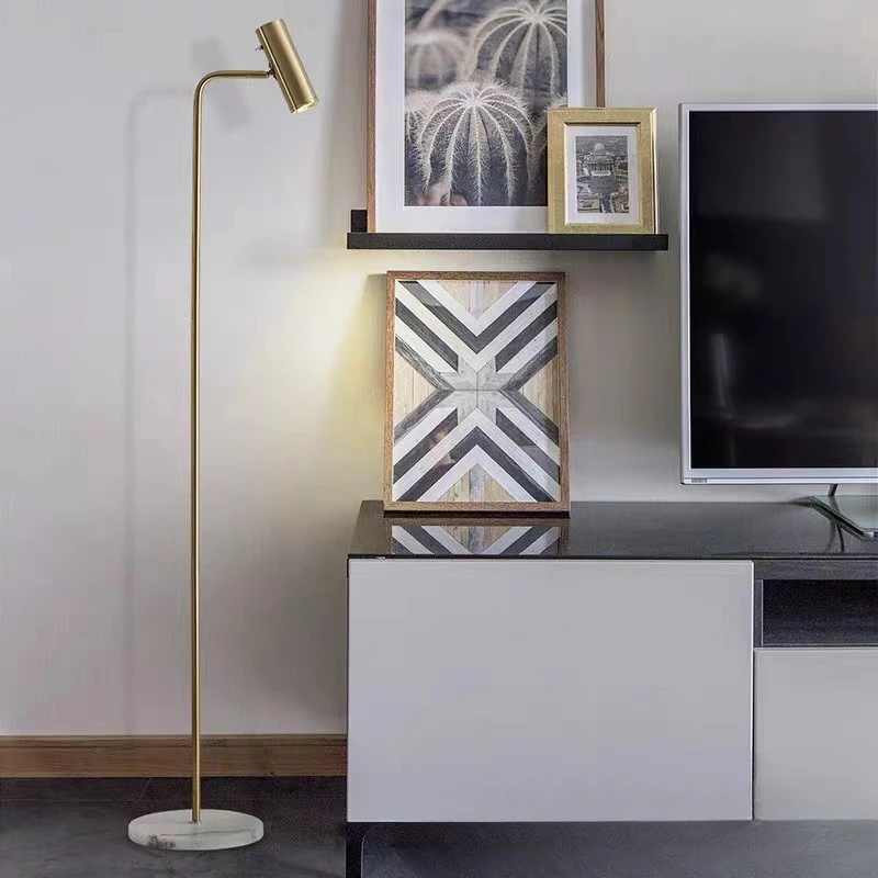 

Floor lamp, creative atmosphere design next to the sofa in the living room, new bedroom bedside reading spotlight stand